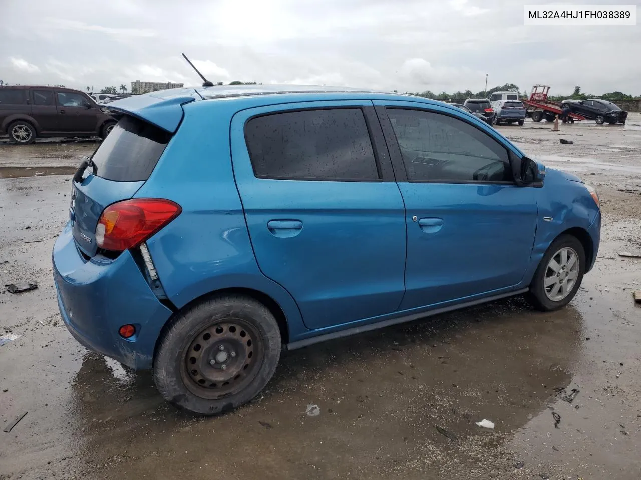 2015 Mitsubishi Mirage Es VIN: ML32A4HJ1FH038389 Lot: 73657494