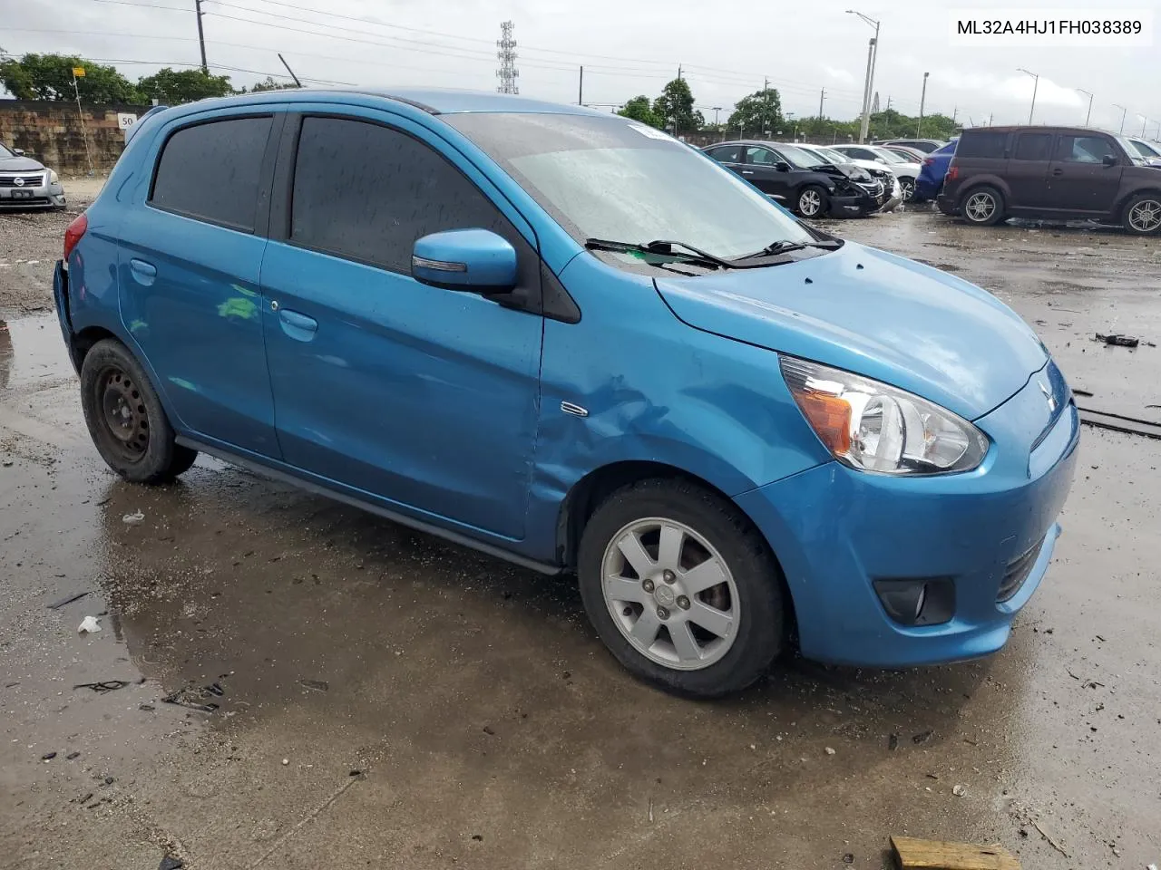 2015 Mitsubishi Mirage Es VIN: ML32A4HJ1FH038389 Lot: 73657494