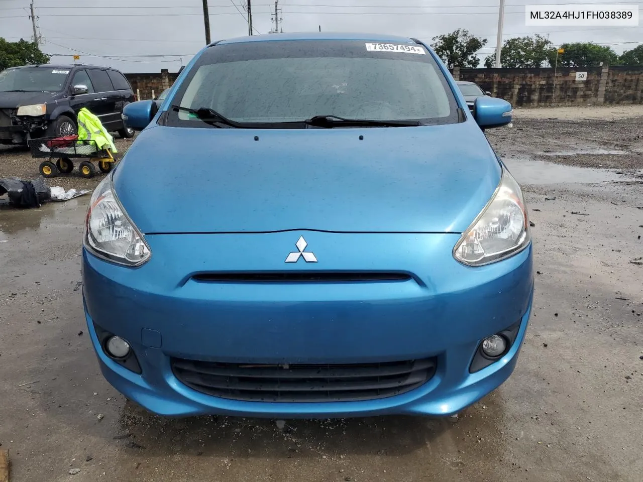 2015 Mitsubishi Mirage Es VIN: ML32A4HJ1FH038389 Lot: 73657494