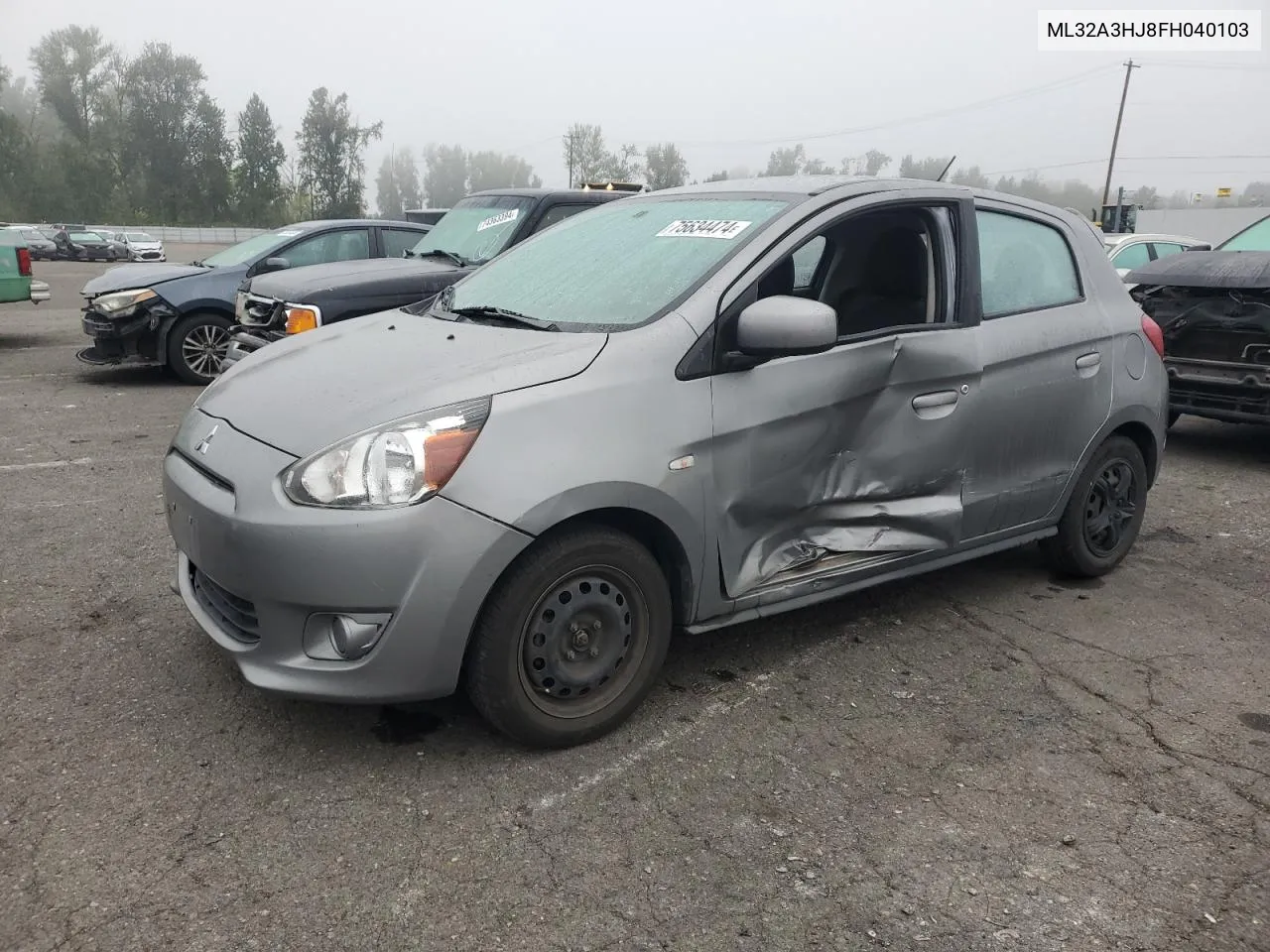 2015 Mitsubishi Mirage De VIN: ML32A3HJ8FH040103 Lot: 75634474