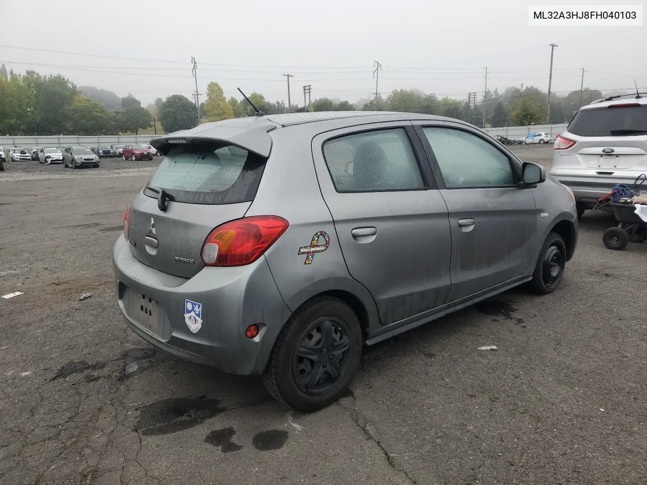 2015 Mitsubishi Mirage De VIN: ML32A3HJ8FH040103 Lot: 75634474