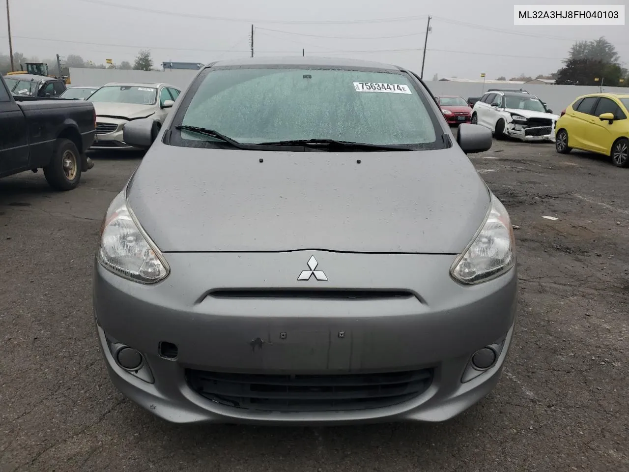 2015 Mitsubishi Mirage De VIN: ML32A3HJ8FH040103 Lot: 75634474