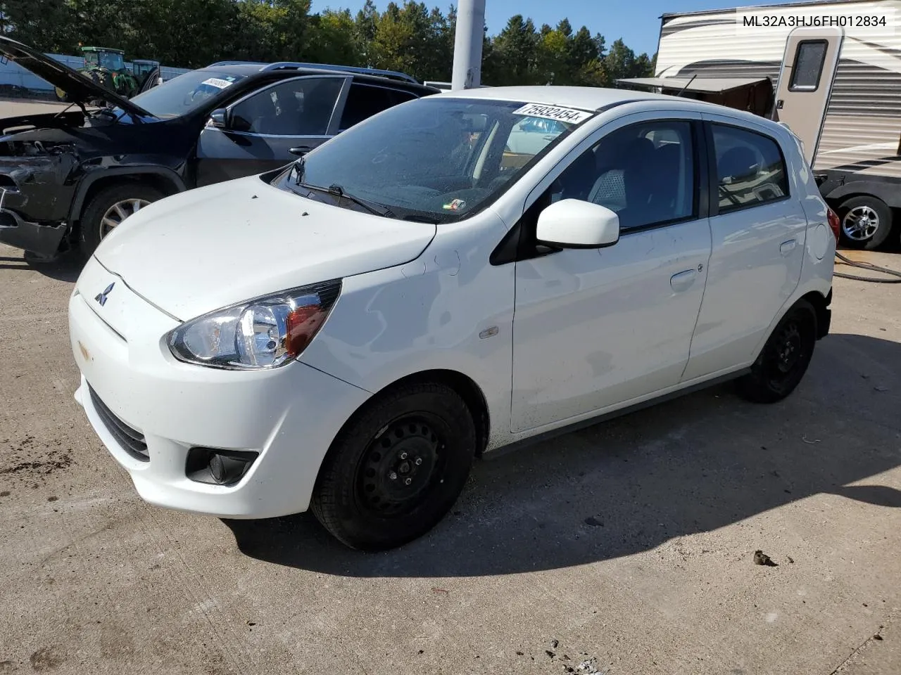 2015 Mitsubishi Mirage De VIN: ML32A3HJ6FH012834 Lot: 75932454