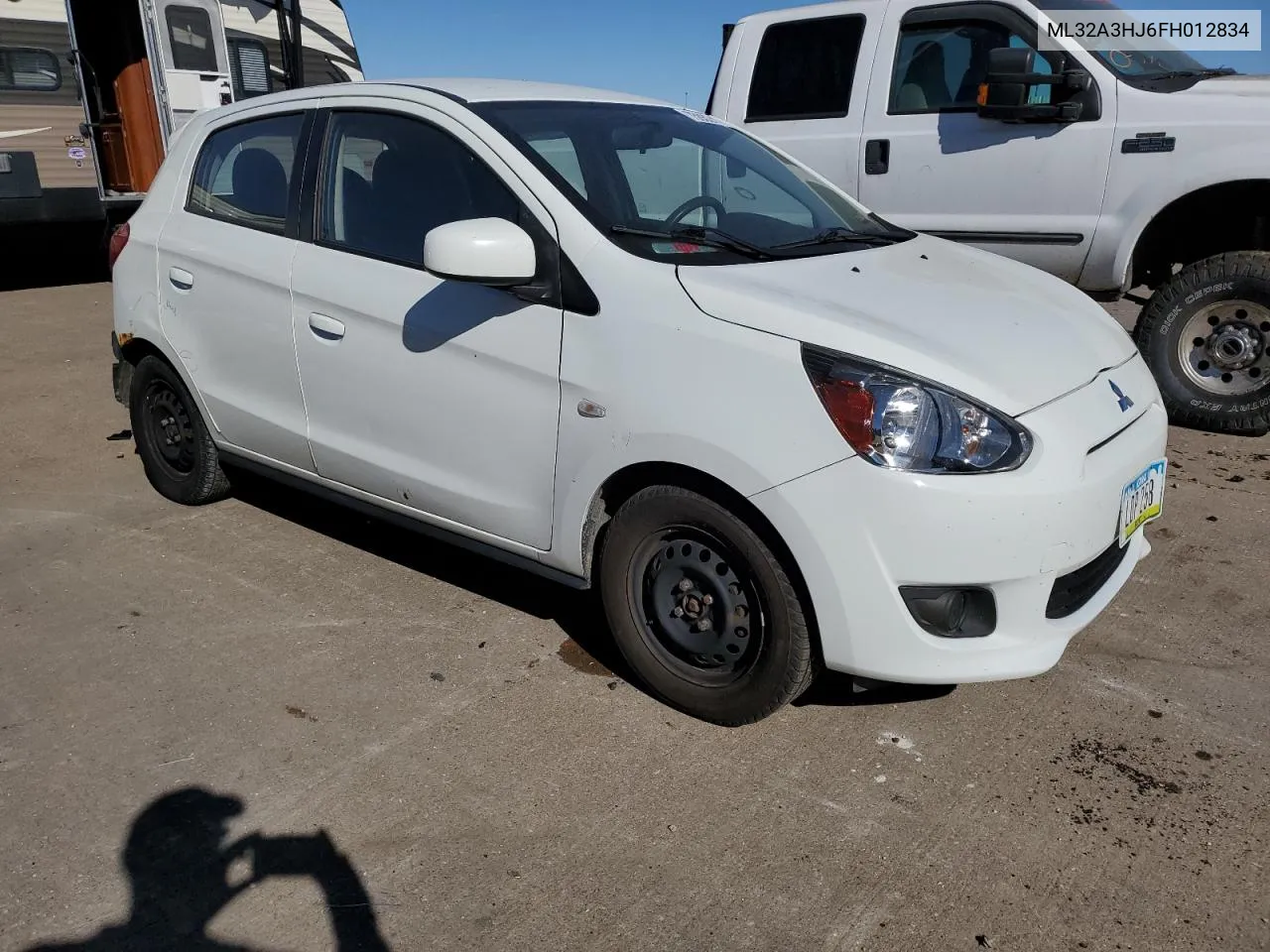 2015 Mitsubishi Mirage De VIN: ML32A3HJ6FH012834 Lot: 75932454