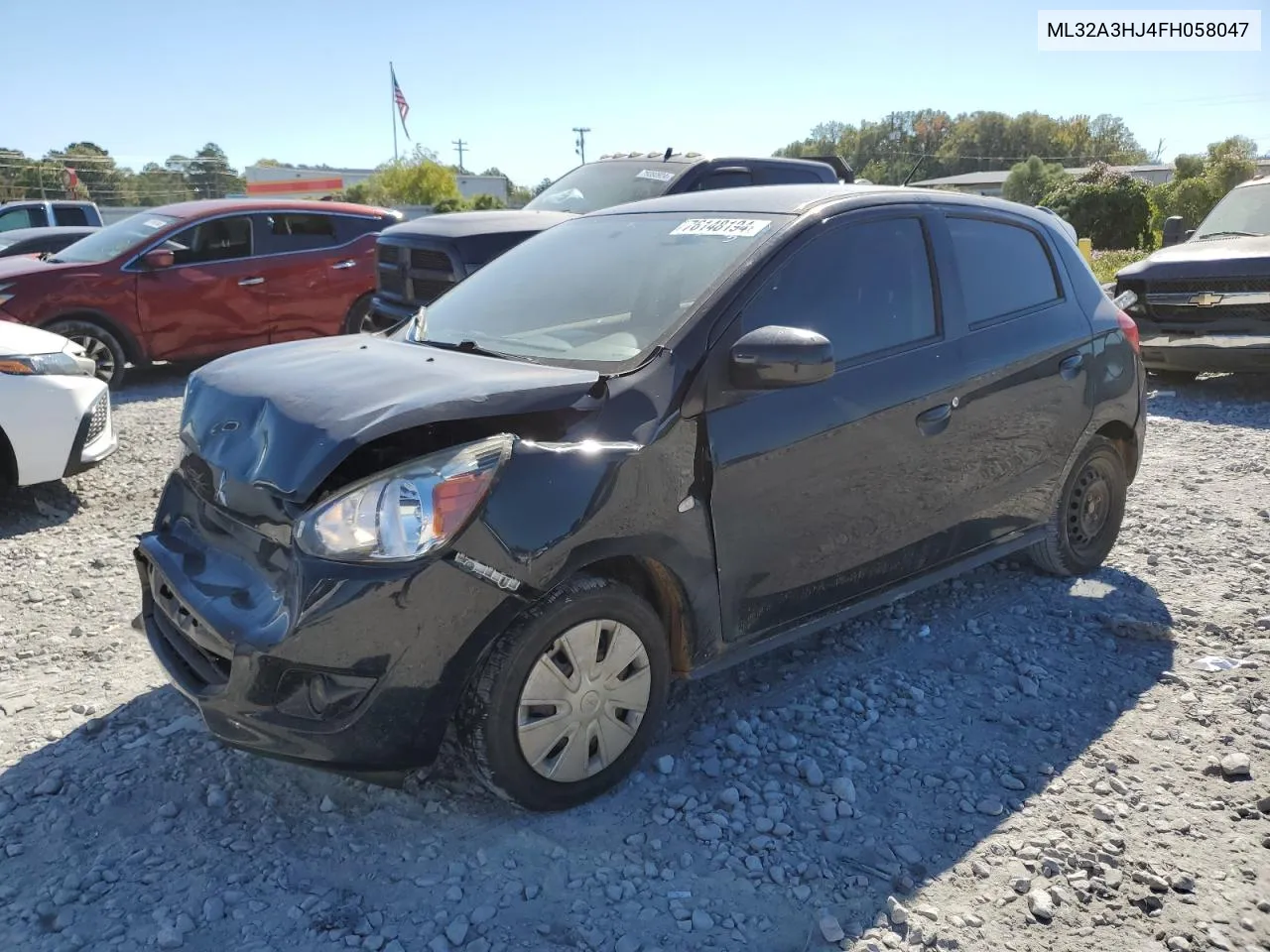 2015 Mitsubishi Mirage De VIN: ML32A3HJ4FH058047 Lot: 76148194