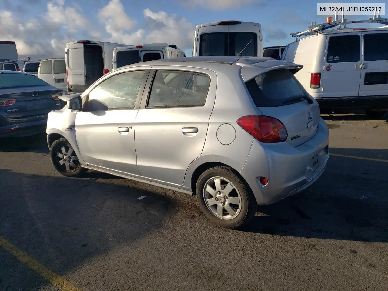 2015 Mitsubishi Mirage Es VIN: ML32A4HJ1FH059212 Lot: 78181634