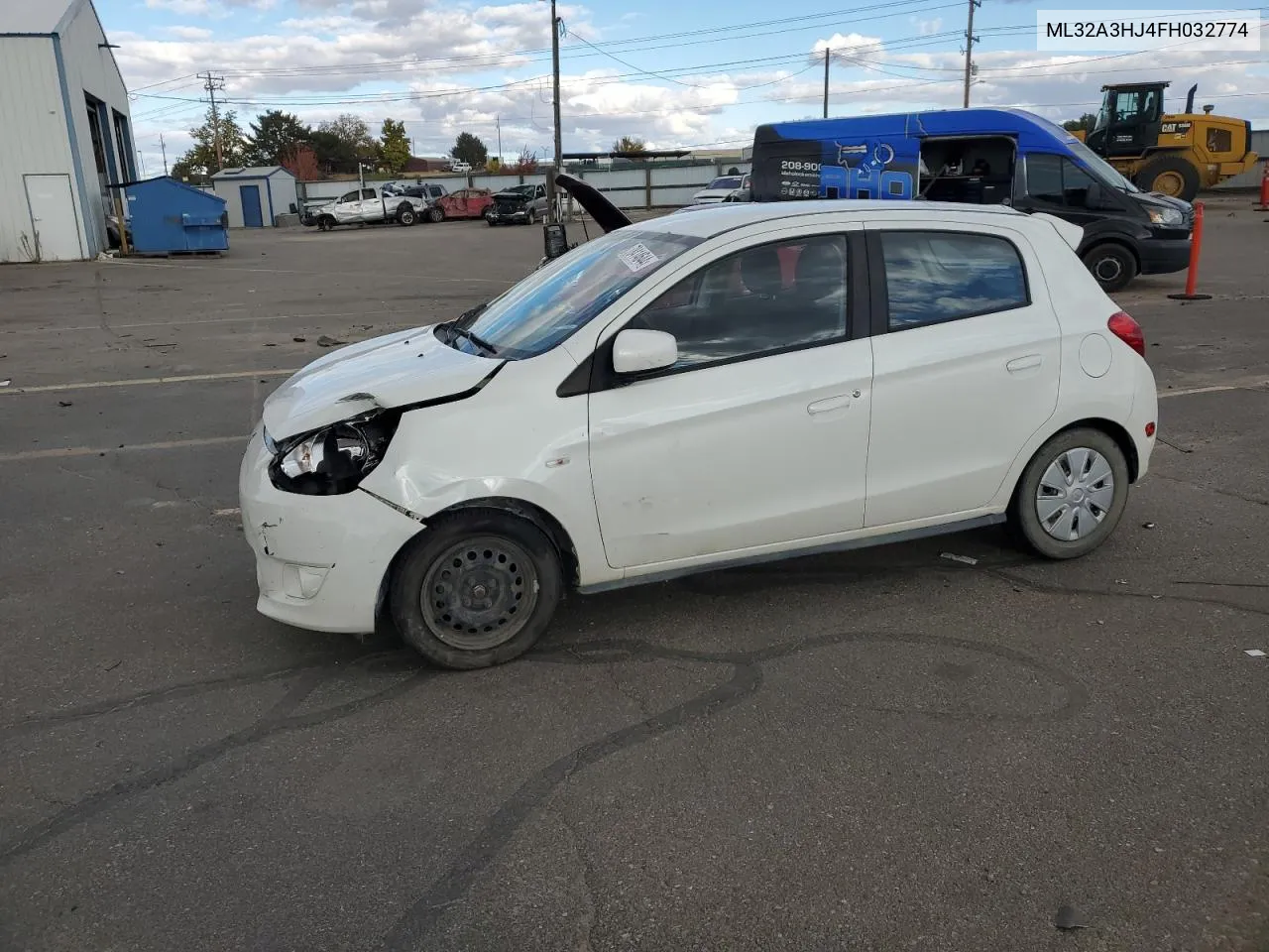 2015 Mitsubishi Mirage De VIN: ML32A3HJ4FH032774 Lot: 78414644