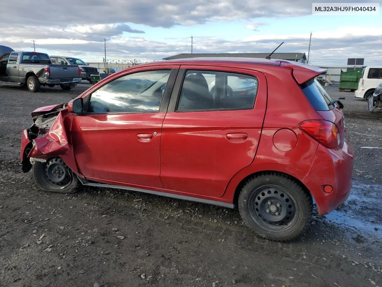 2015 Mitsubishi Mirage De VIN: ML32A3HJ9FH040434 Lot: 79119074