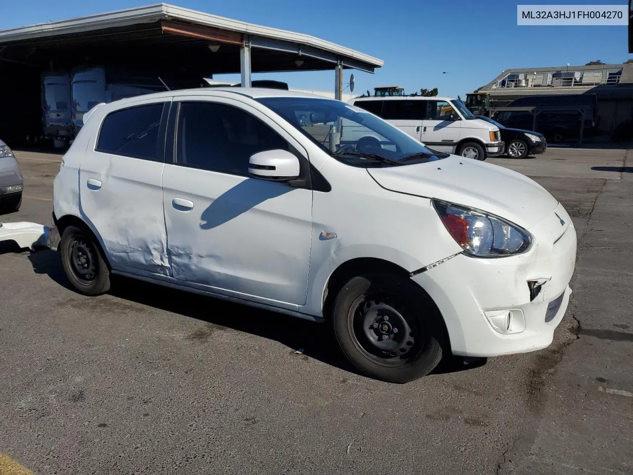 2015 Mitsubishi Mirage De VIN: ML32A3HJ1FH004270 Lot: 79294244