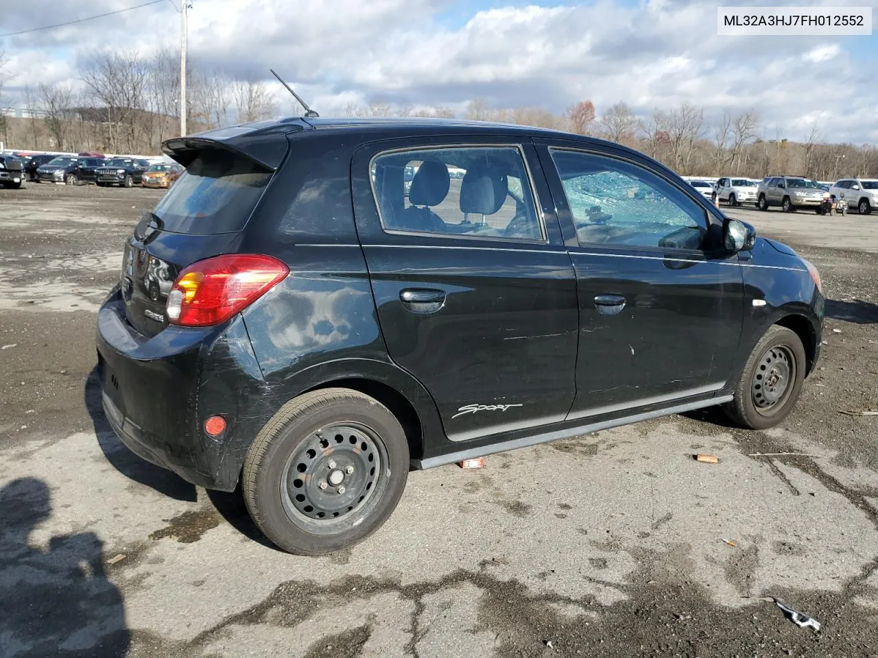 2015 Mitsubishi Mirage De VIN: ML32A3HJ7FH012552 Lot: 79821234