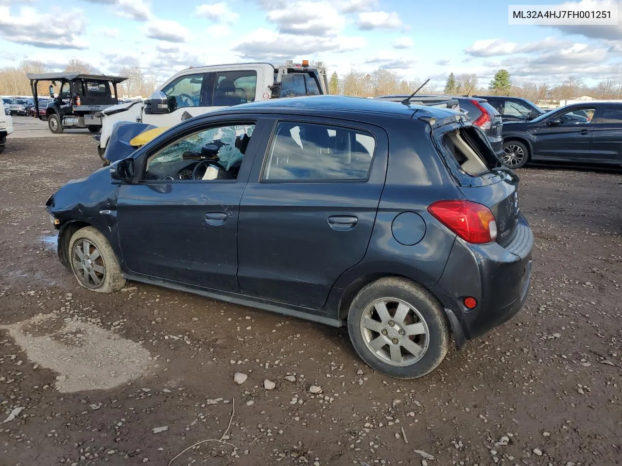 2015 Mitsubishi Mirage Es VIN: ML32A4HJ7FH001251 Lot: 79913124