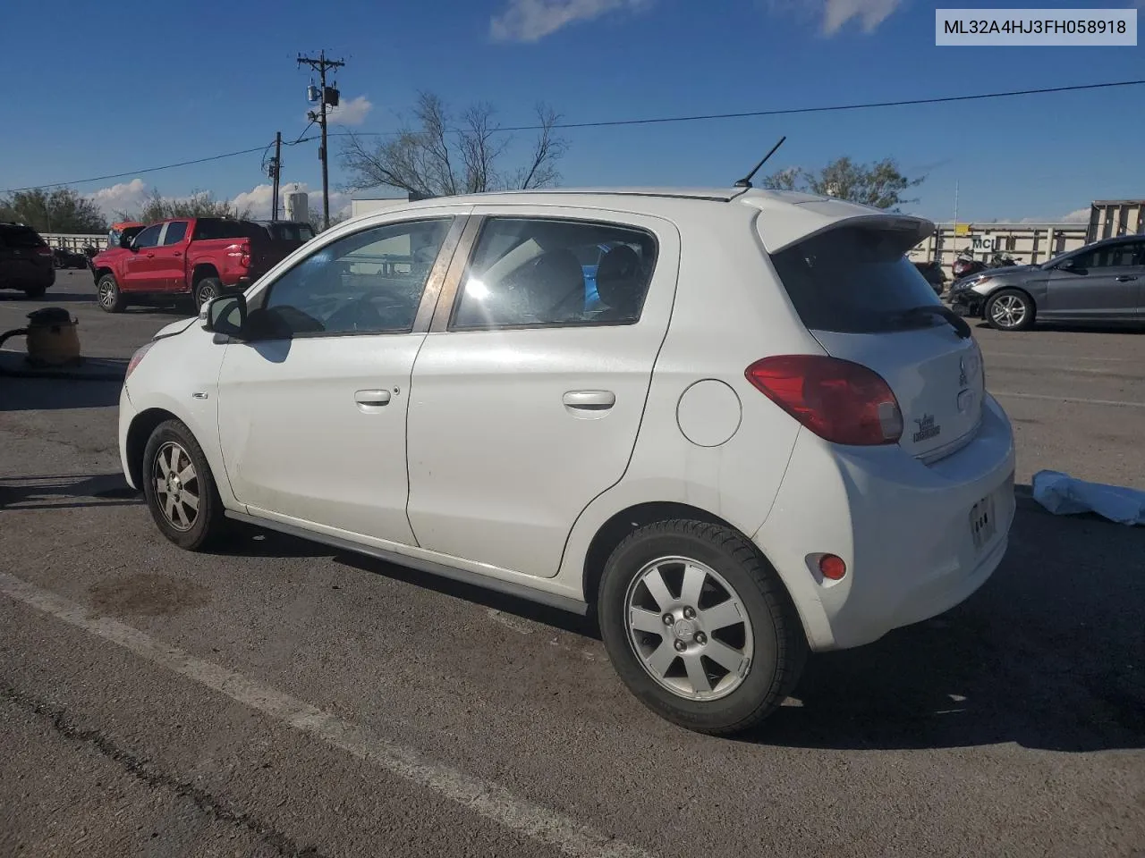 2015 Mitsubishi Mirage Es VIN: ML32A4HJ3FH058918 Lot: 79949304