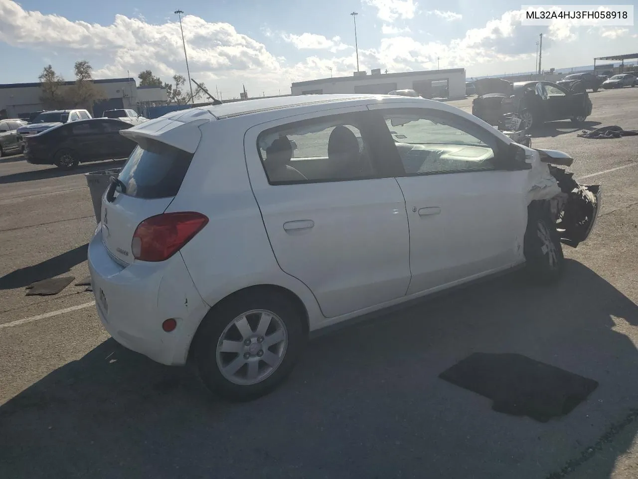 2015 Mitsubishi Mirage Es VIN: ML32A4HJ3FH058918 Lot: 79949304