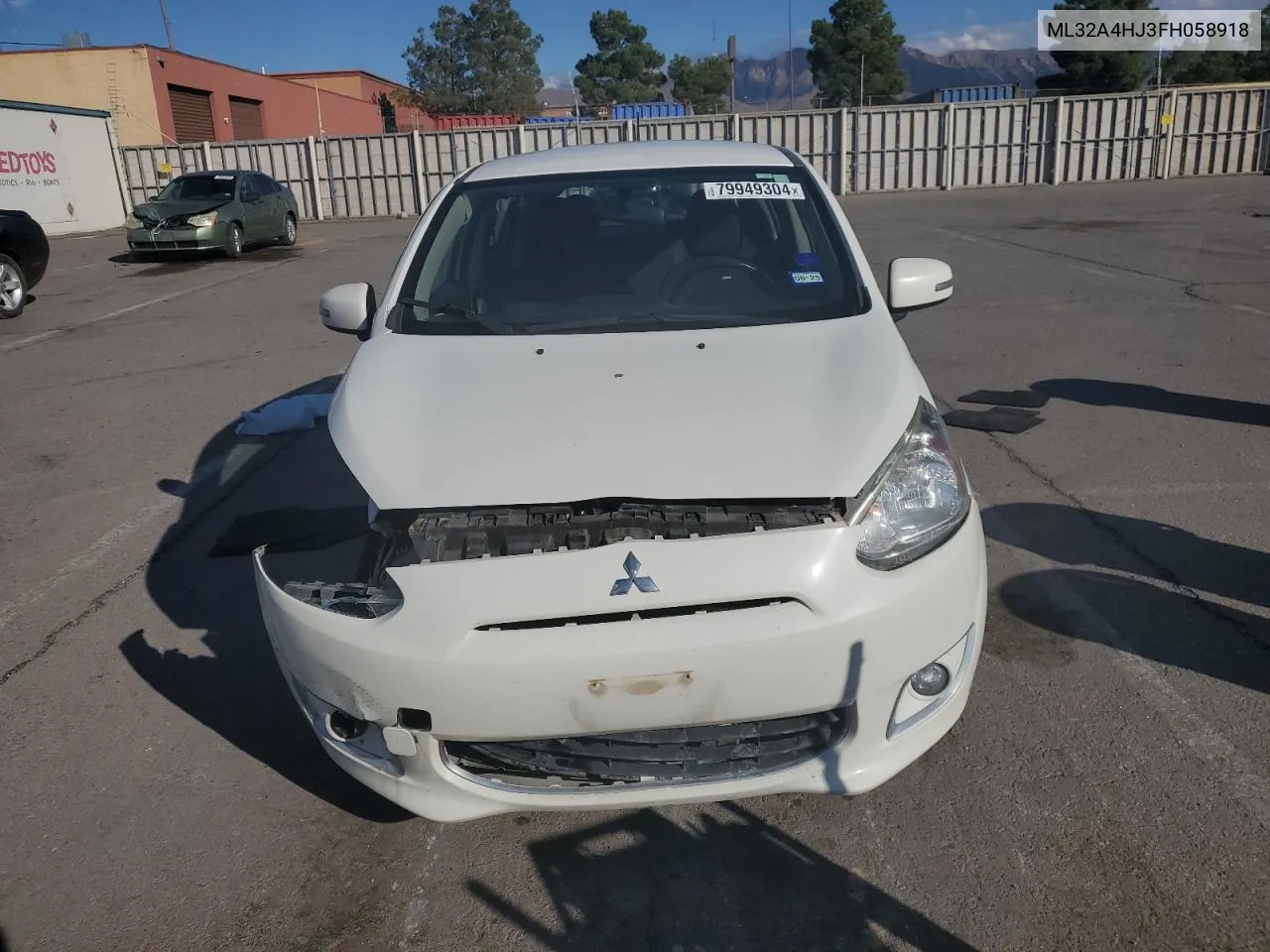 2015 Mitsubishi Mirage Es VIN: ML32A4HJ3FH058918 Lot: 79949304