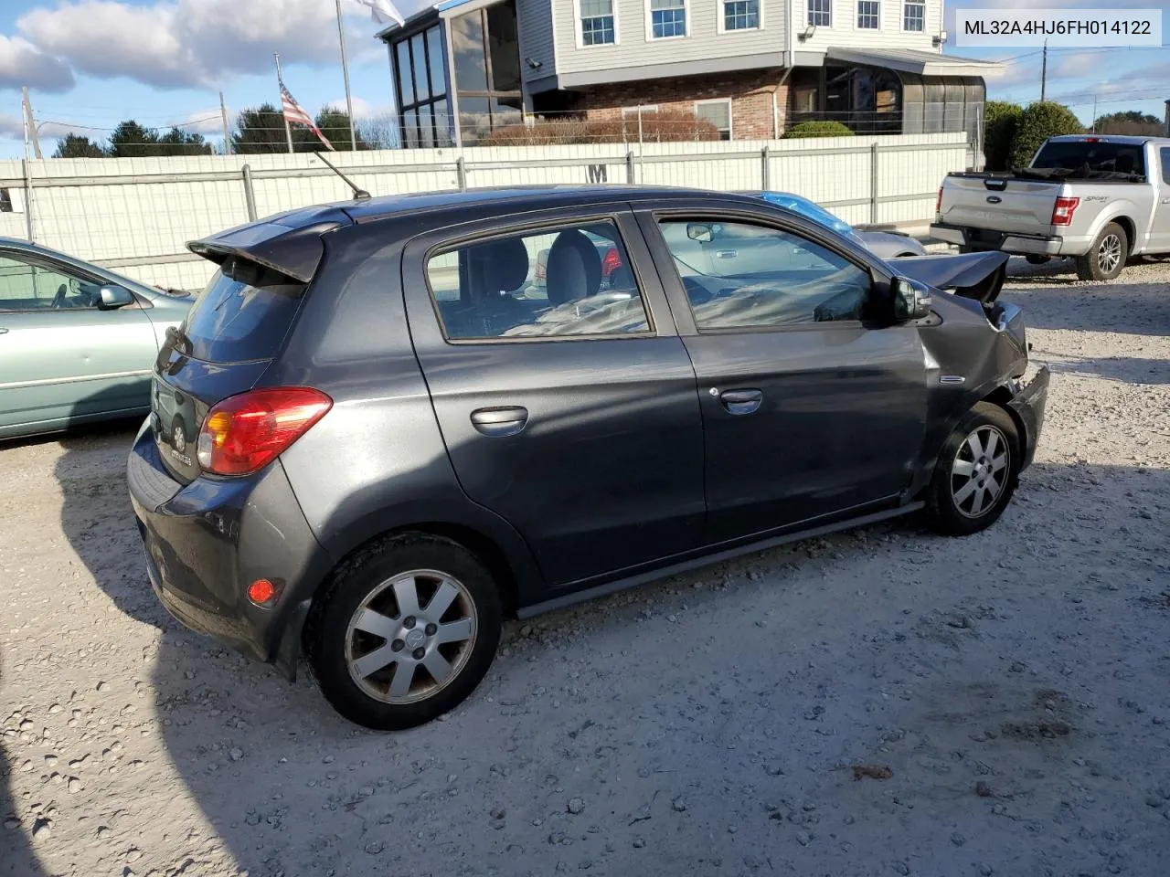 2015 Mitsubishi Mirage Es VIN: ML32A4HJ6FH014122 Lot: 80026404