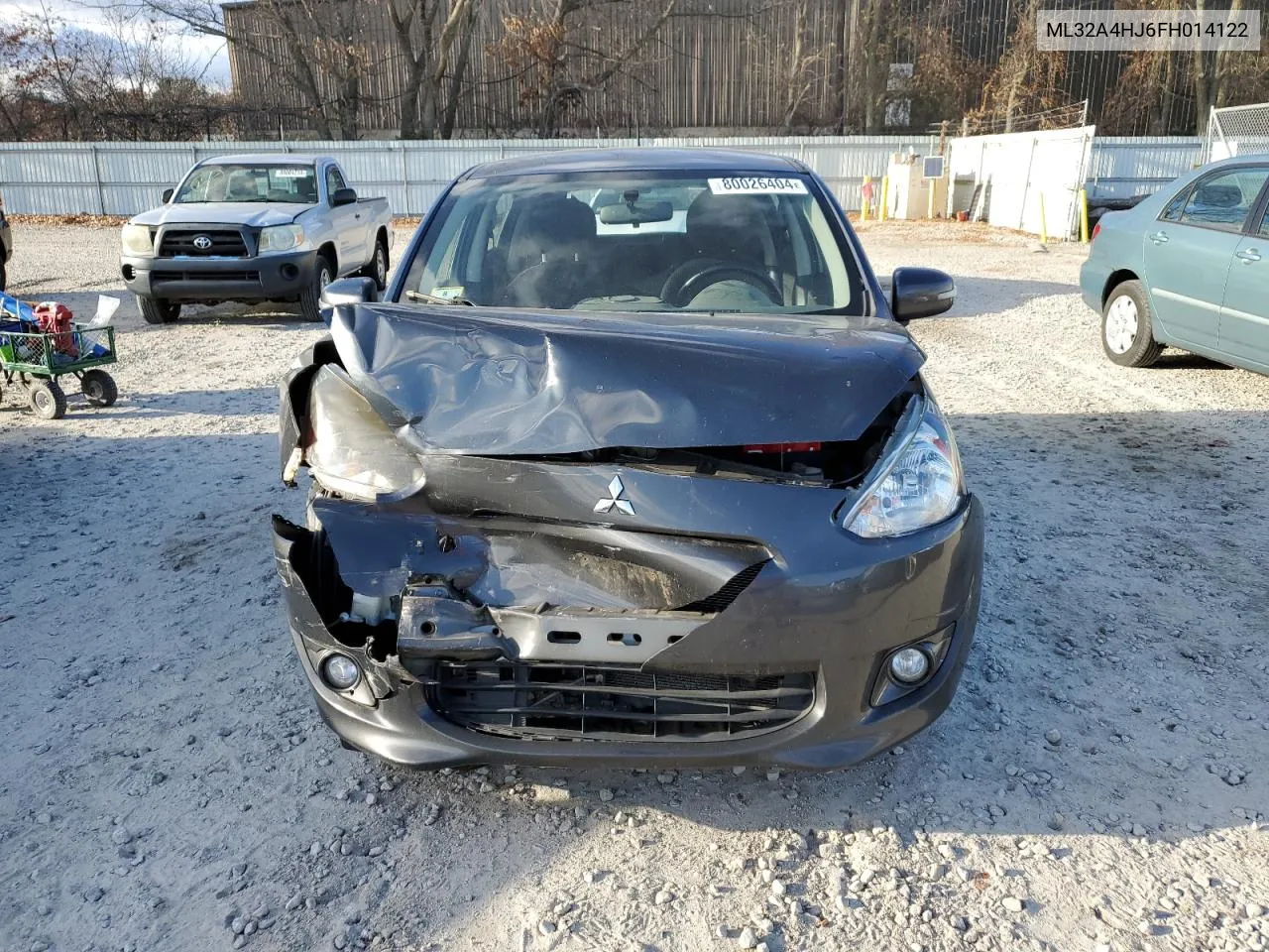 2015 Mitsubishi Mirage Es VIN: ML32A4HJ6FH014122 Lot: 80026404