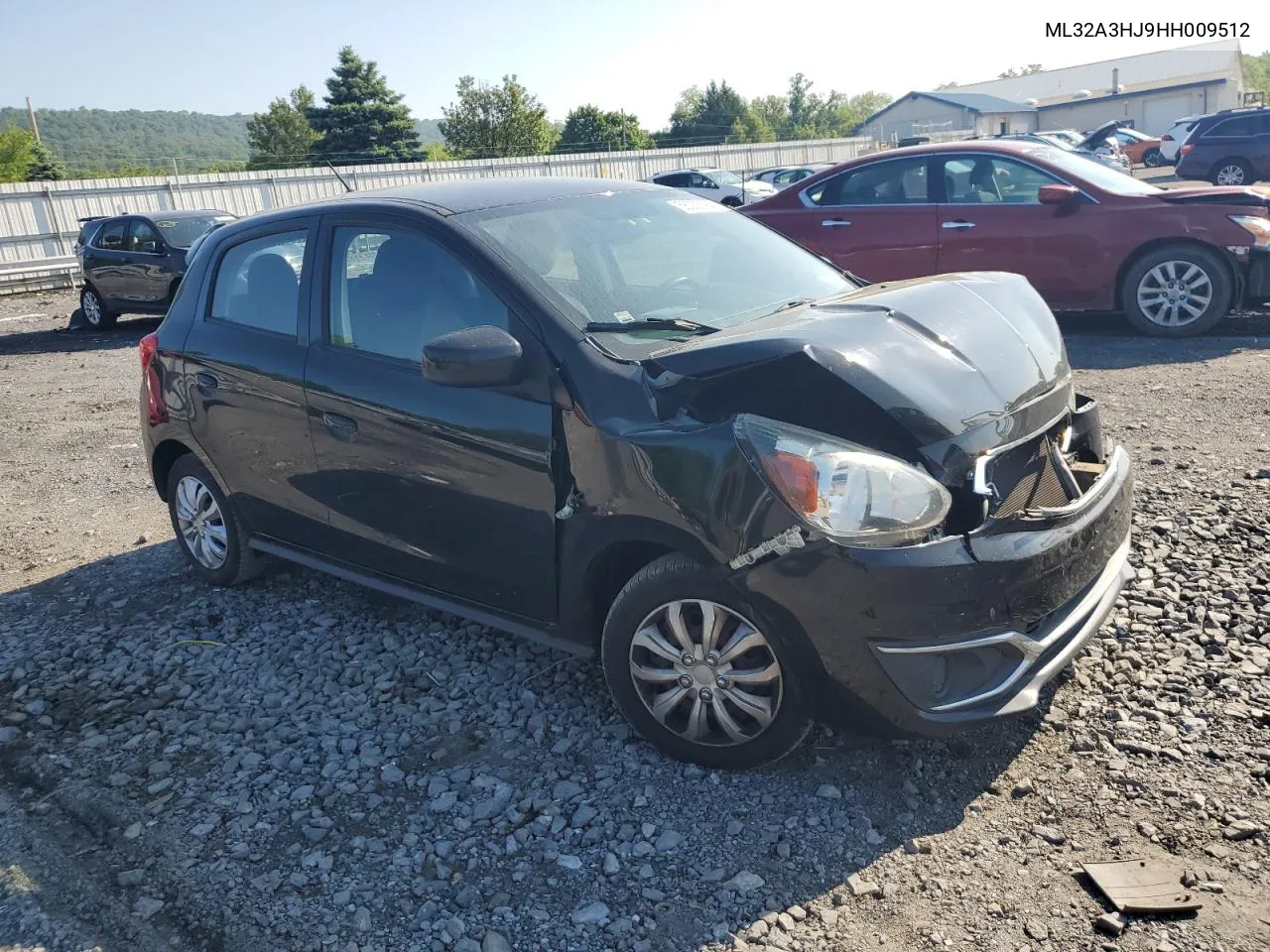 2017 Mitsubishi Mirage Es VIN: ML32A3HJ9HH009512 Lot: 56035784