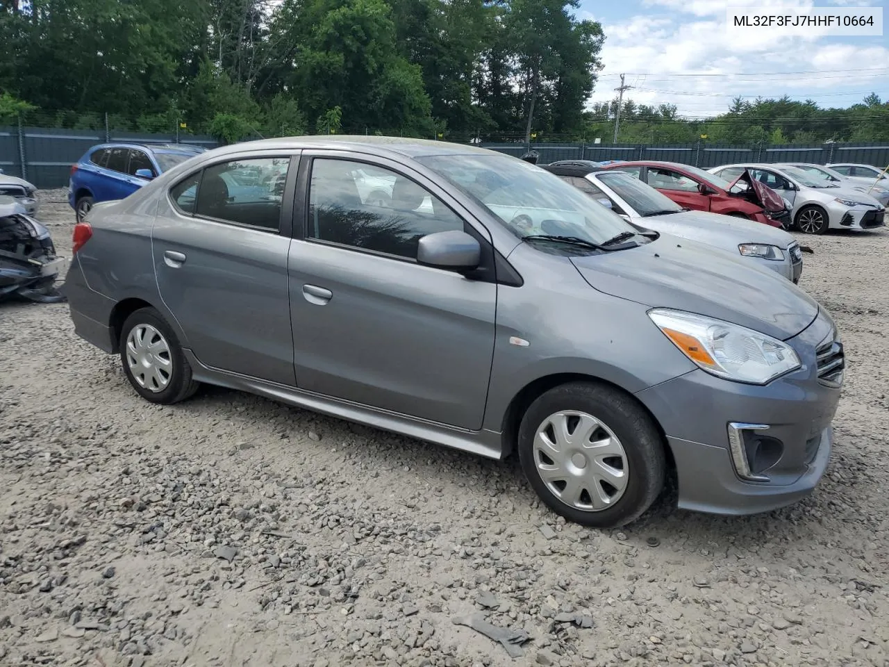 2017 Mitsubishi Mirage G4 Es VIN: ML32F3FJ7HHF10664 Lot: 57403884