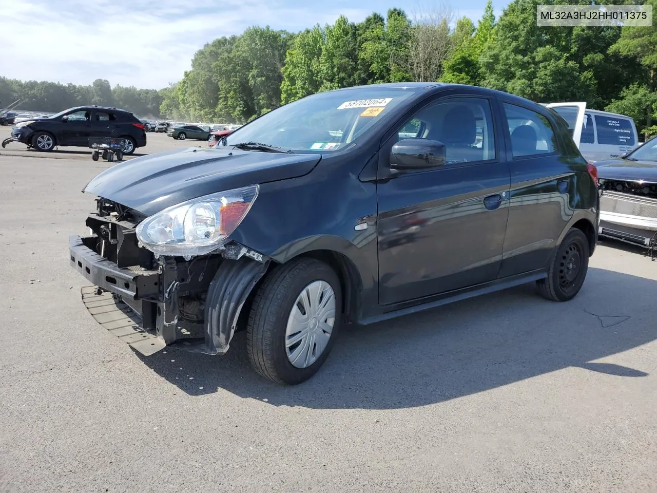 2017 Mitsubishi Mirage Es VIN: ML32A3HJ2HH011375 Lot: 58702064