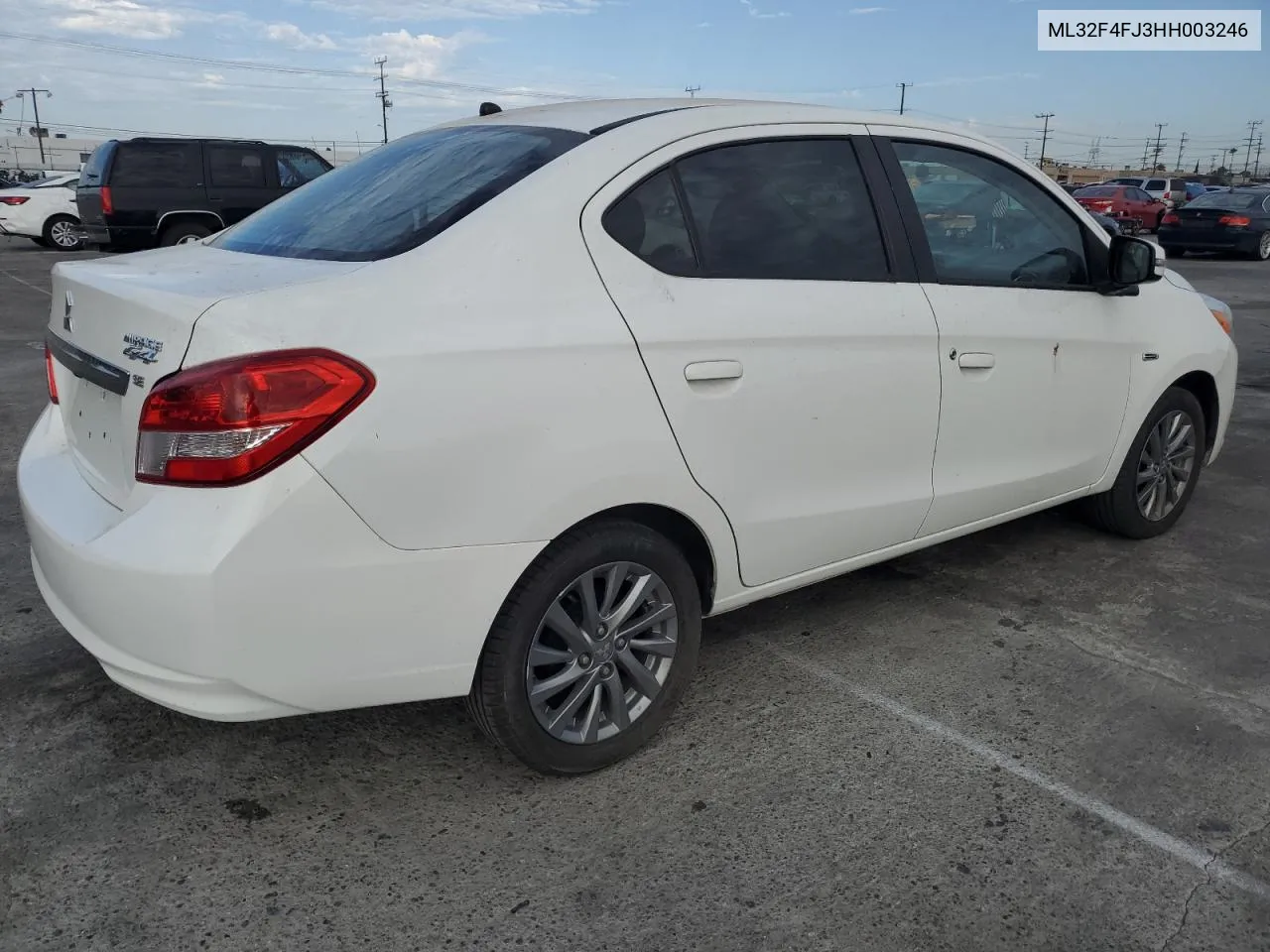 2017 Mitsubishi Mirage G4 Se VIN: ML32F4FJ3HH003246 Lot: 63512284