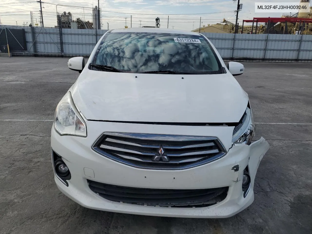 2017 Mitsubishi Mirage G4 Se VIN: ML32F4FJ3HH003246 Lot: 63512284