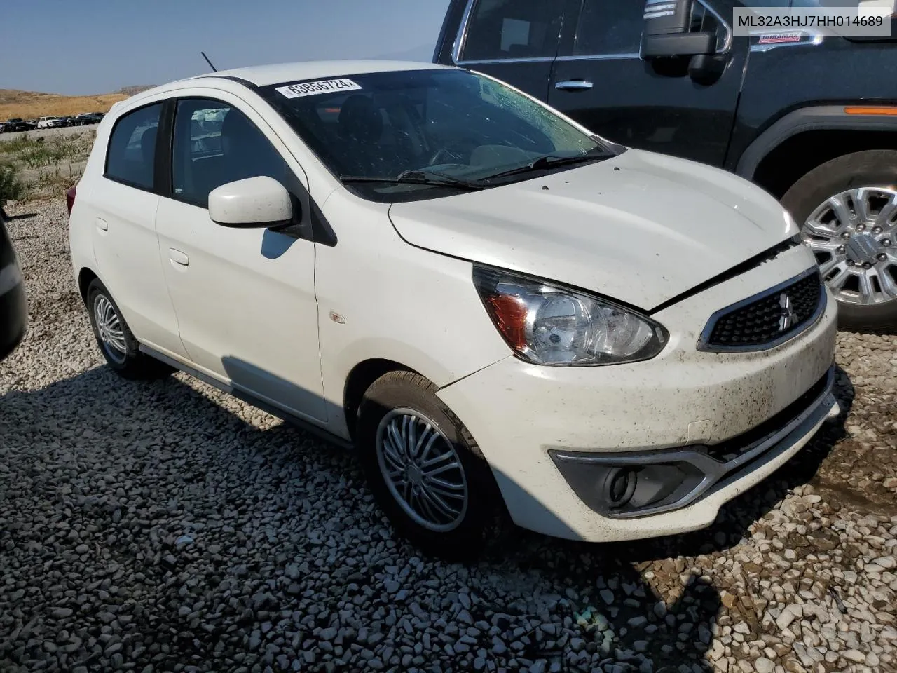 2017 Mitsubishi Mirage Es VIN: ML32A3HJ7HH014689 Lot: 63856724