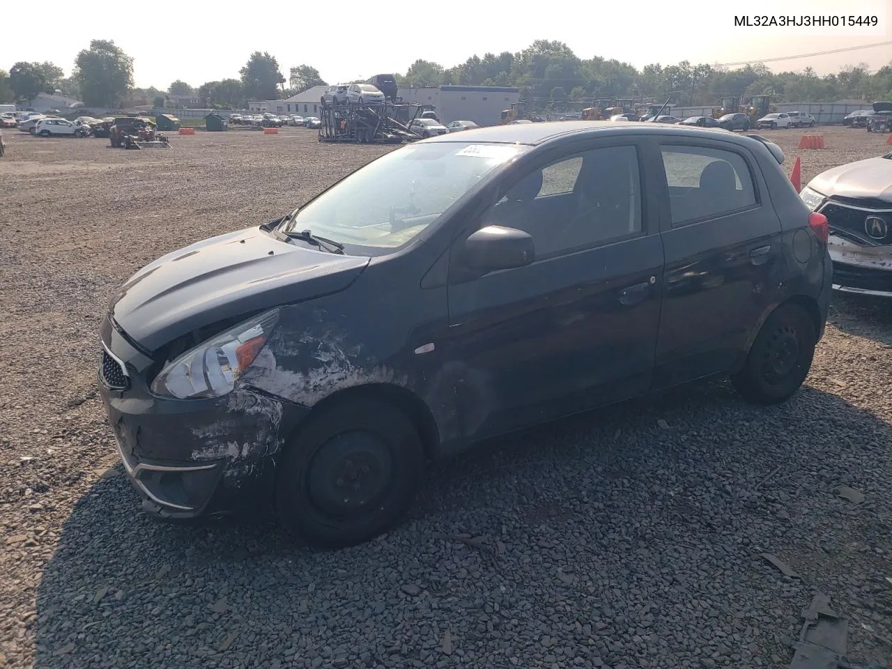 2017 Mitsubishi Mirage Es VIN: ML32A3HJ3HH015449 Lot: 65321014