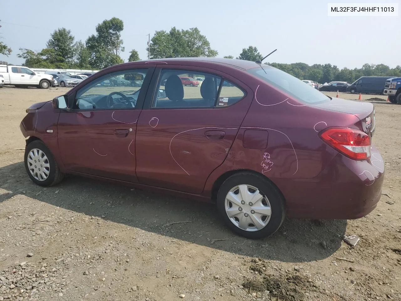 2017 Mitsubishi Mirage G4 Es VIN: ML32F3FJ4HHF11013 Lot: 67850564