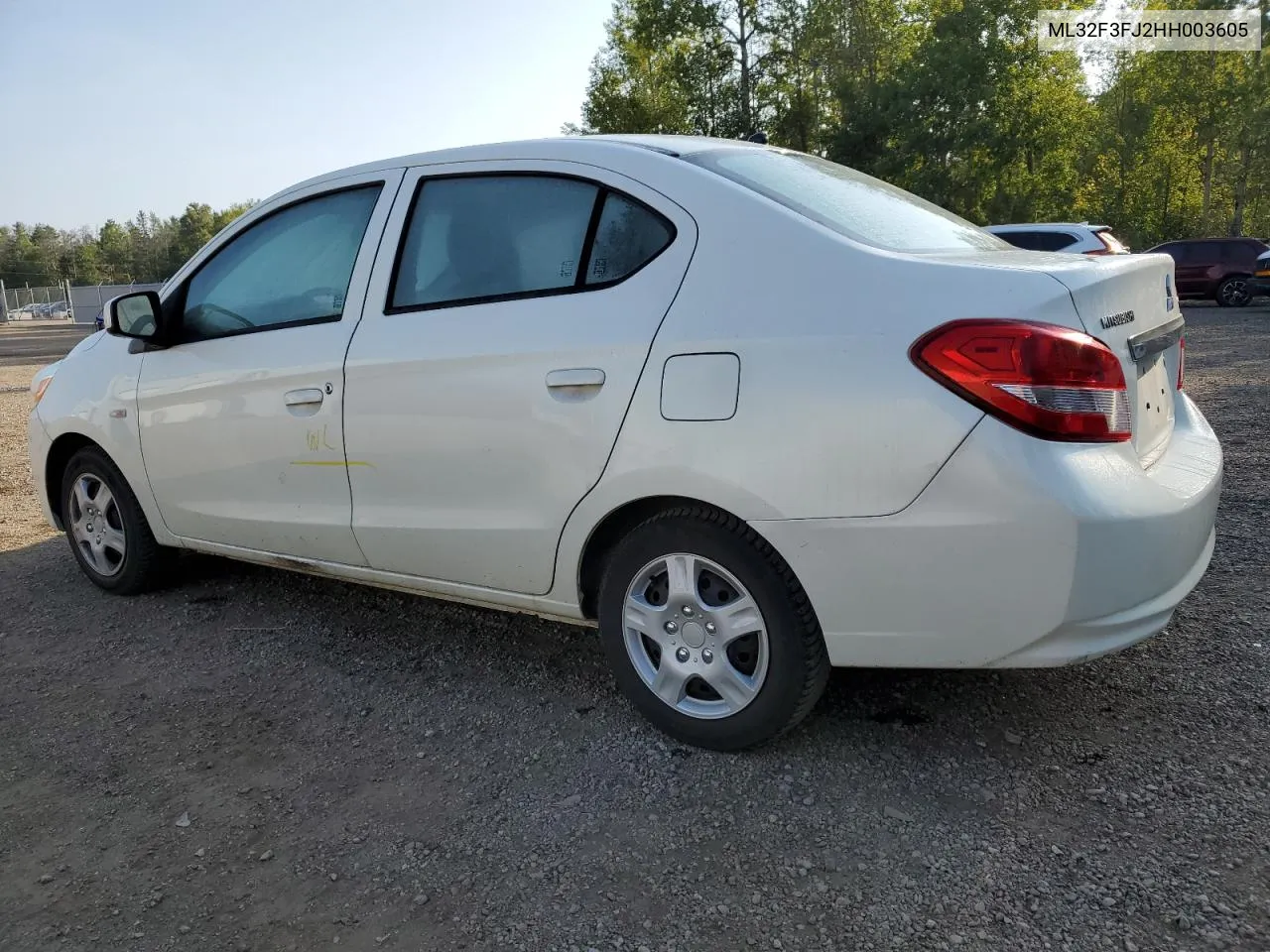 2017 Mitsubishi Mirage G4 Es VIN: ML32F3FJ2HH003605 Lot: 68280844