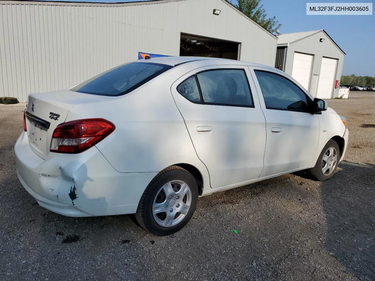 2017 Mitsubishi Mirage G4 Es VIN: ML32F3FJ2HH003605 Lot: 68280844