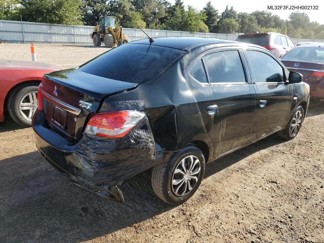 2017 Mitsubishi Mirage G4 Es VIN: ML32F3FJ2HH002132 Lot: 69109214