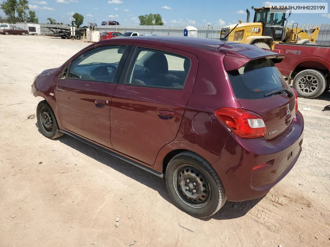 2017 Mitsubishi Mirage Es VIN: ML32A3HJ9HH020199 Lot: 69603974