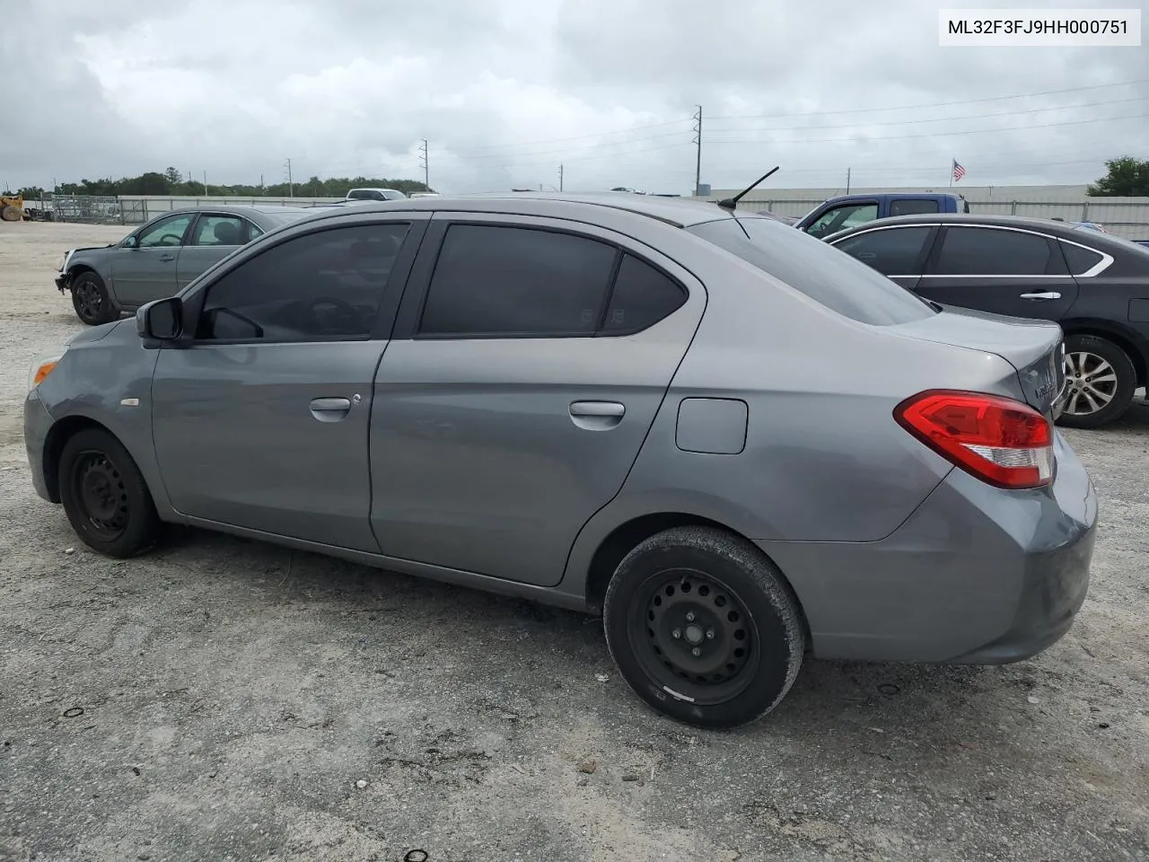 2017 Mitsubishi Mirage G4 Es VIN: ML32F3FJ9HH000751 Lot: 71184434