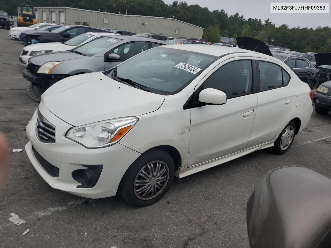 2017 Mitsubishi Mirage G4 Es VIN: ML32F3FJ7HHF09353 Lot: 72536434