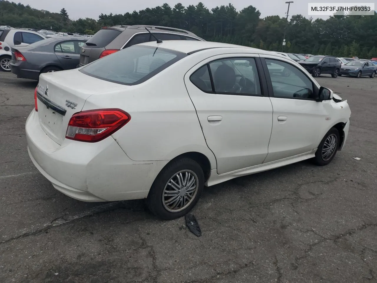 2017 Mitsubishi Mirage G4 Es VIN: ML32F3FJ7HHF09353 Lot: 72536434