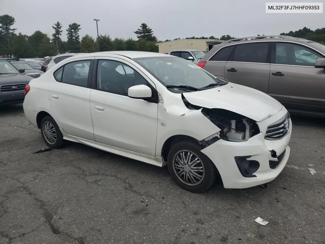 2017 Mitsubishi Mirage G4 Es VIN: ML32F3FJ7HHF09353 Lot: 72536434