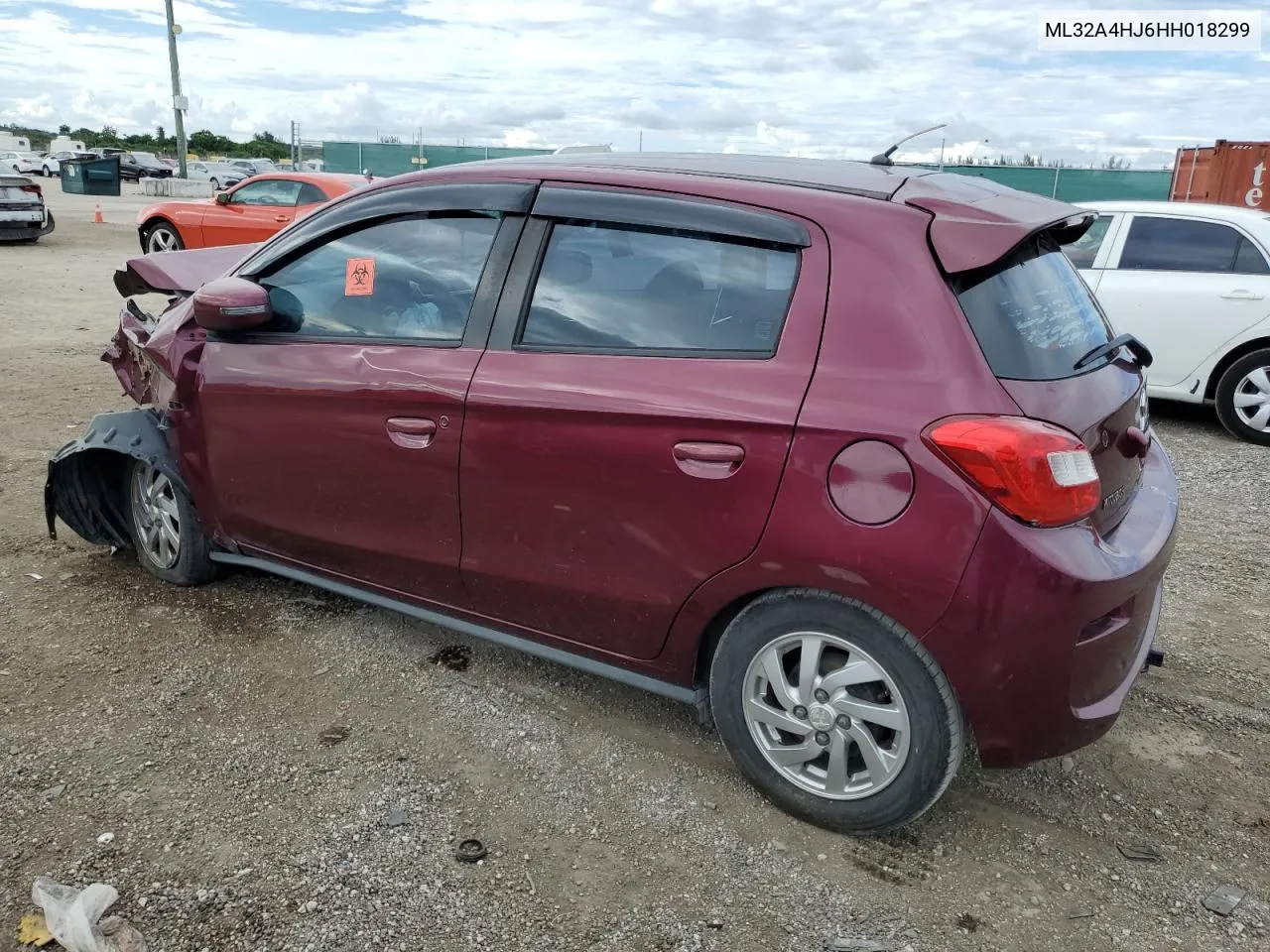 2017 Mitsubishi Mirage Se VIN: ML32A4HJ6HH018299 Lot: 73966184