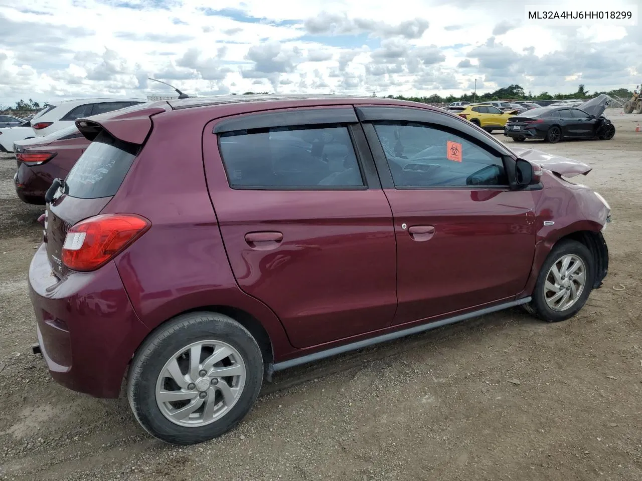 2017 Mitsubishi Mirage Se VIN: ML32A4HJ6HH018299 Lot: 73966184