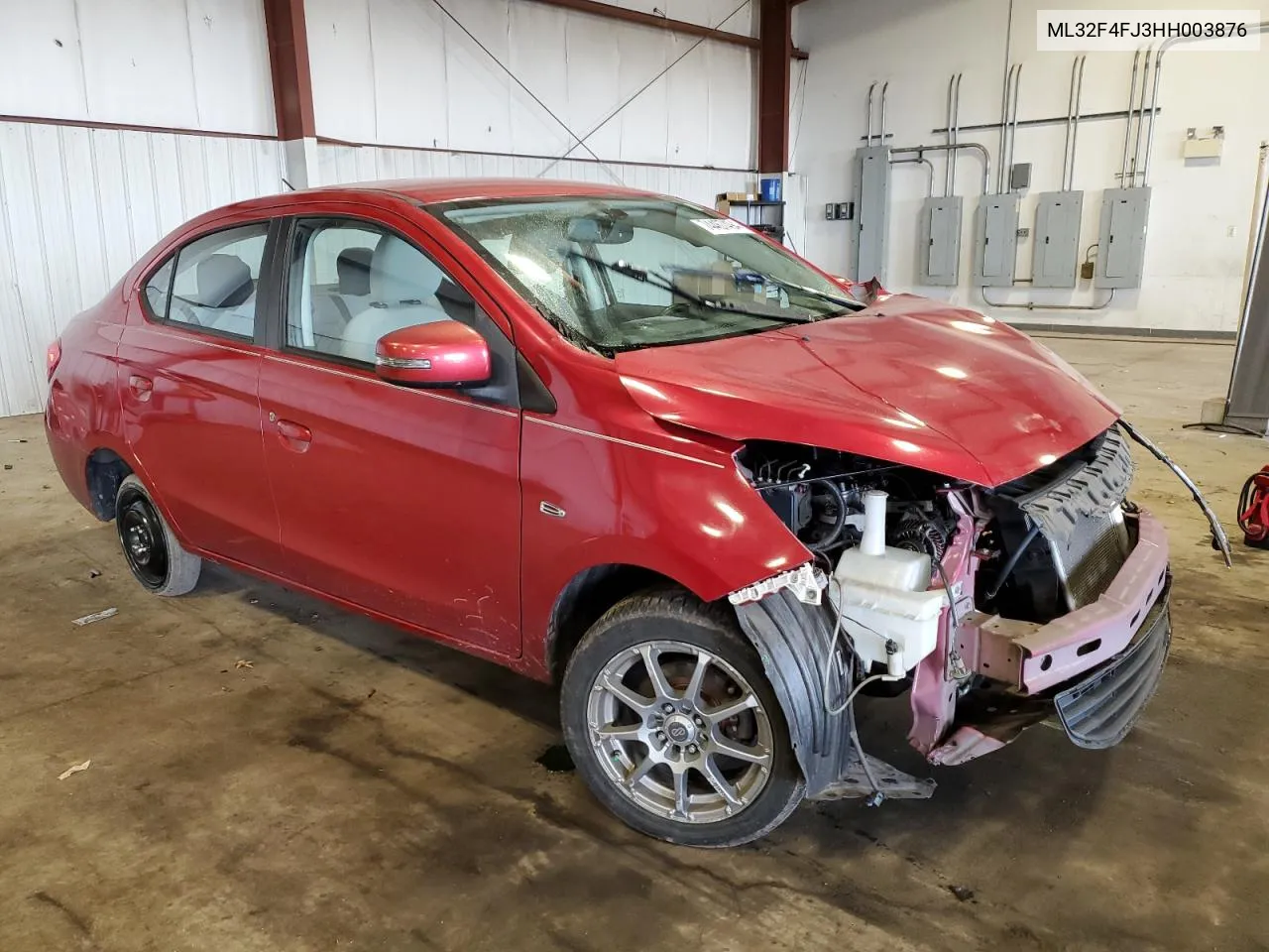 2017 Mitsubishi Mirage G4 Se VIN: ML32F4FJ3HH003876 Lot: 74467494