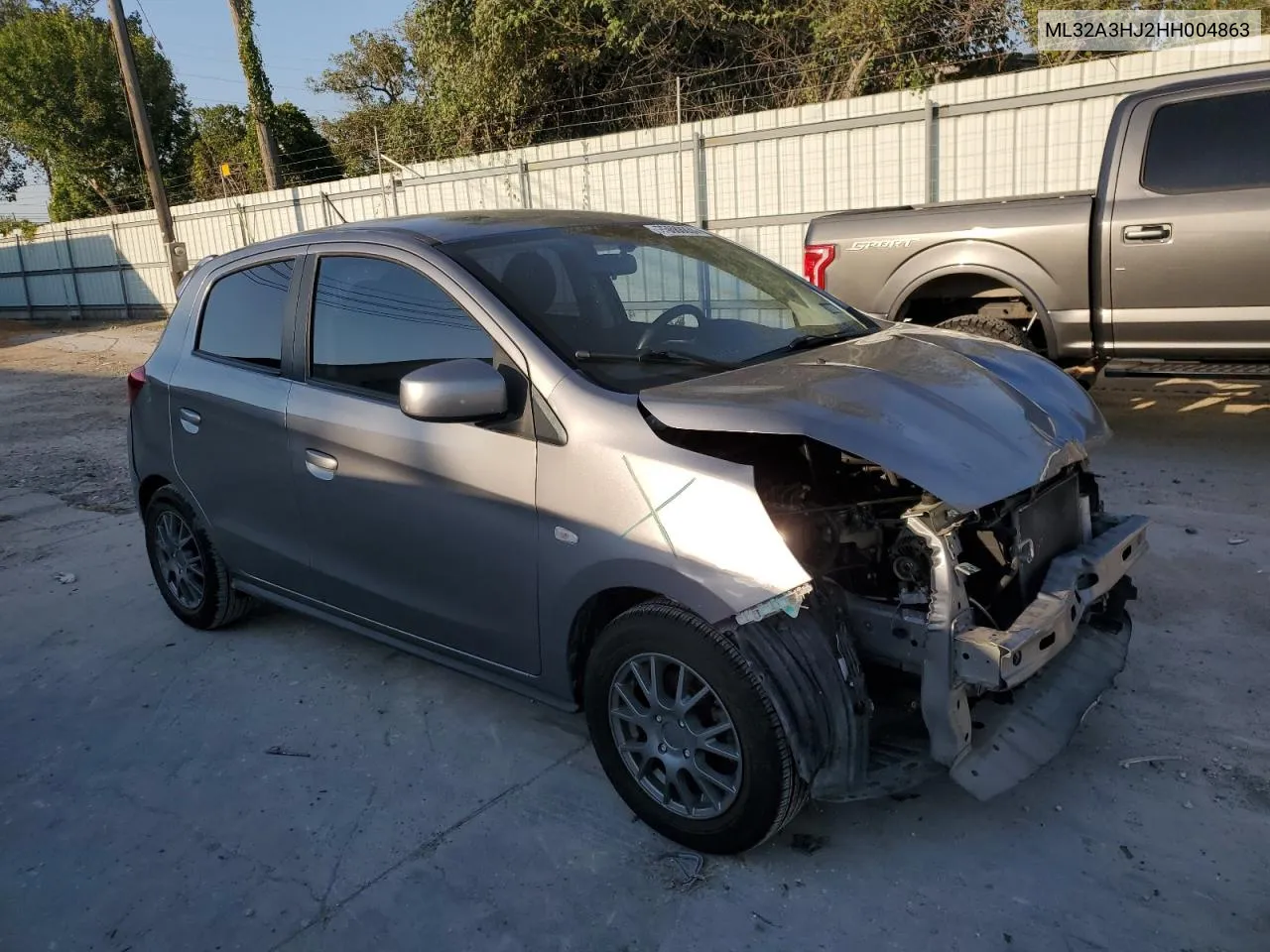 2017 Mitsubishi Mirage Es VIN: ML32A3HJ2HH004863 Lot: 75688834