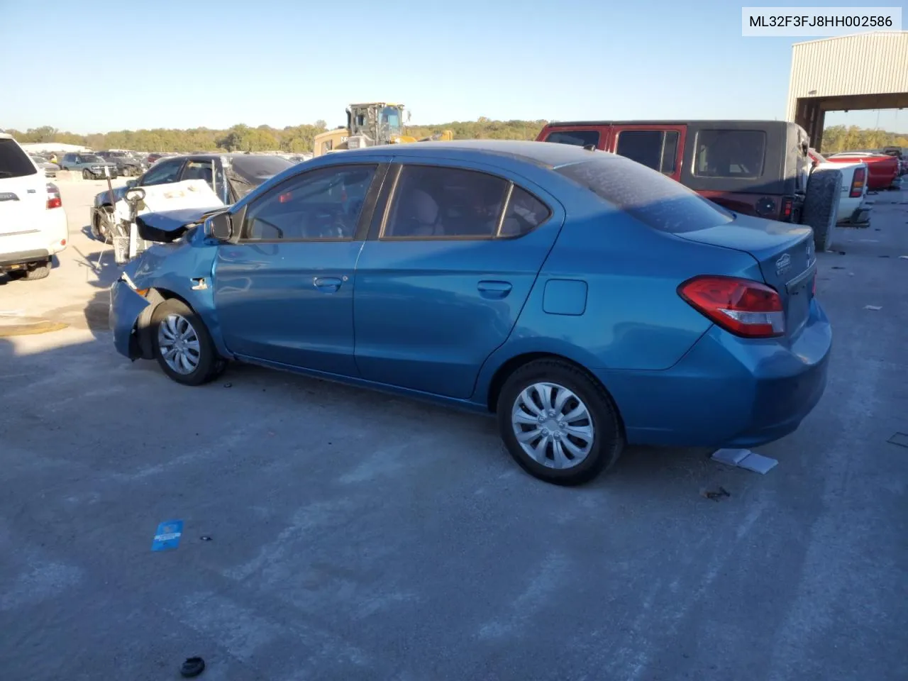 2017 Mitsubishi Mirage G4 Es VIN: ML32F3FJ8HH002586 Lot: 75735494