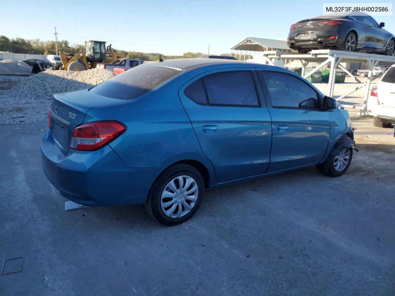 2017 Mitsubishi Mirage G4 Es VIN: ML32F3FJ8HH002586 Lot: 75735494