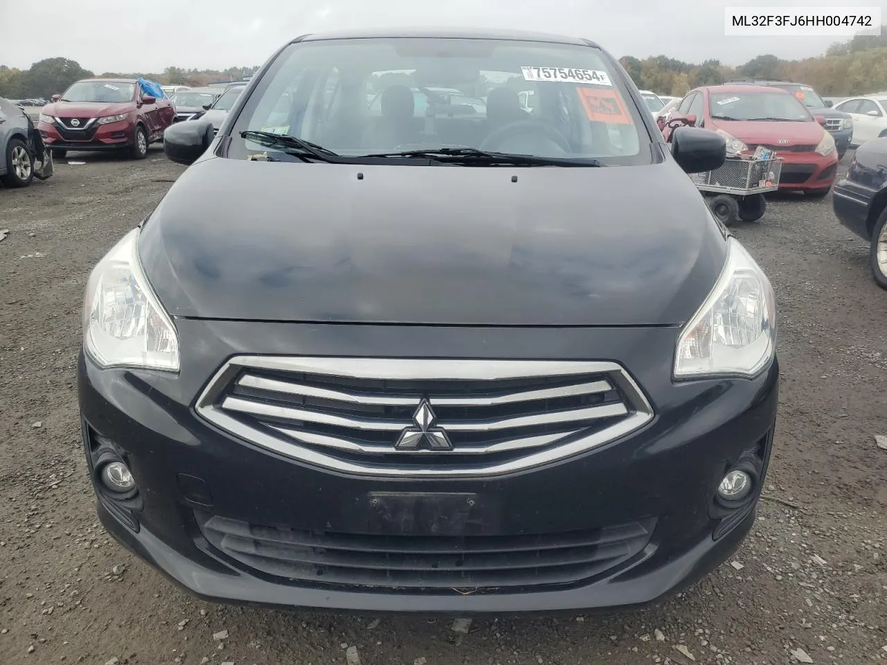 2017 Mitsubishi Mirage G4 Es VIN: ML32F3FJ6HH004742 Lot: 75754654