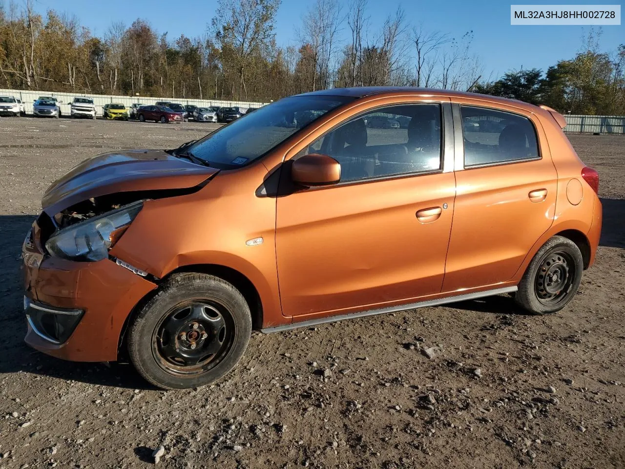 2017 Mitsubishi Mirage Es VIN: ML32A3HJ8HH002728 Lot: 76492964