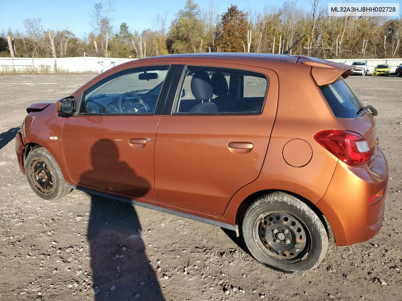 2017 Mitsubishi Mirage Es VIN: ML32A3HJ8HH002728 Lot: 76492964