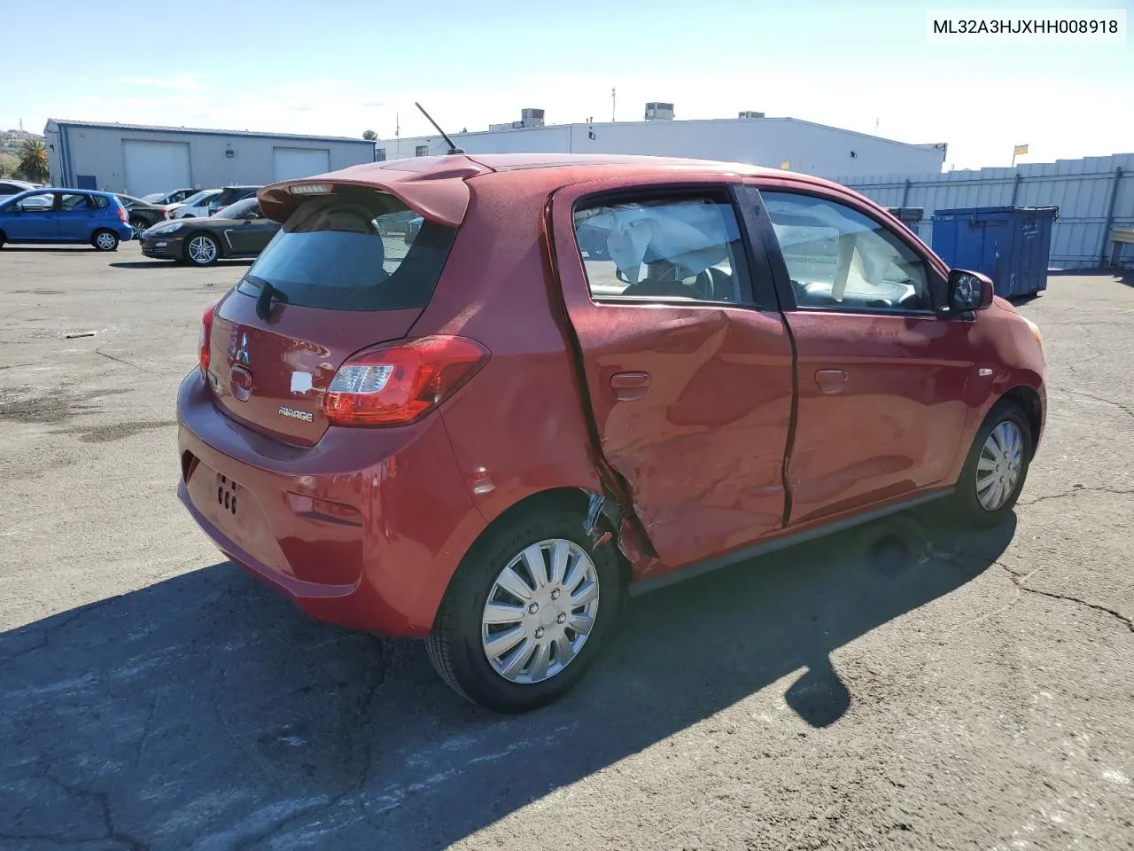 2017 Mitsubishi Mirage Es VIN: ML32A3HJXHH008918 Lot: 76743384