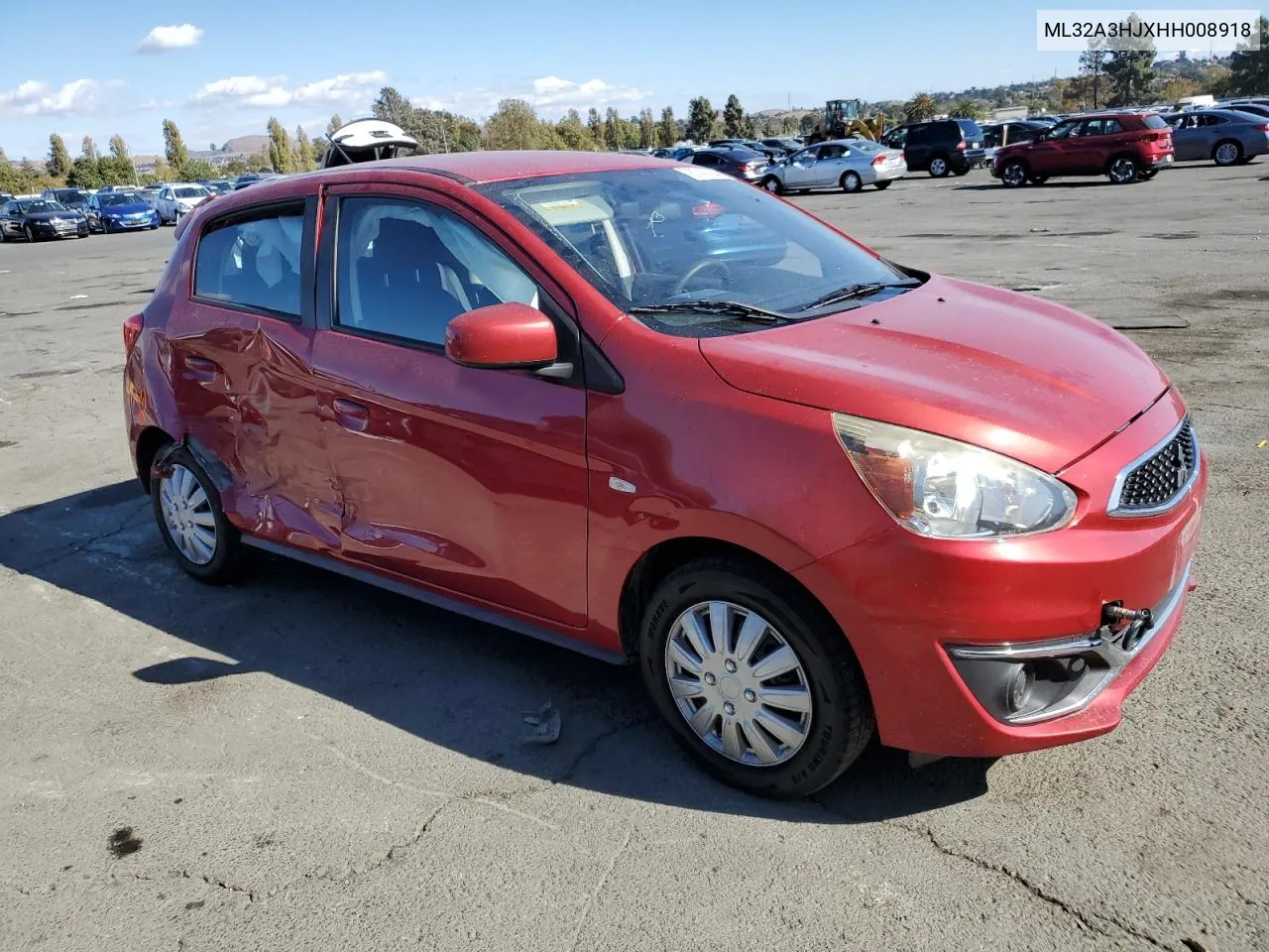 2017 Mitsubishi Mirage Es VIN: ML32A3HJXHH008918 Lot: 76743384