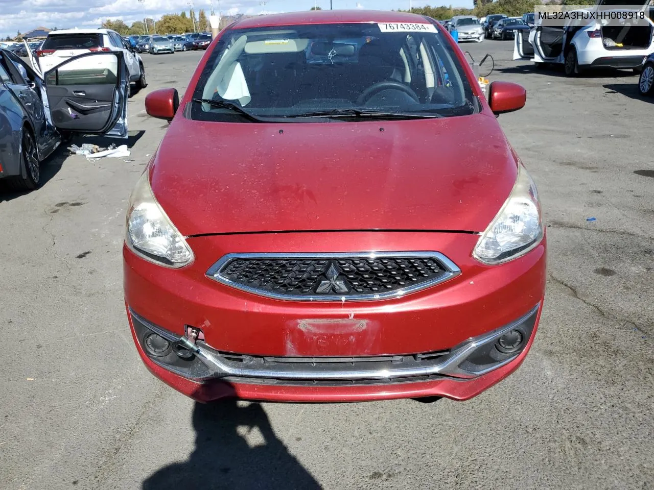 2017 Mitsubishi Mirage Es VIN: ML32A3HJXHH008918 Lot: 76743384