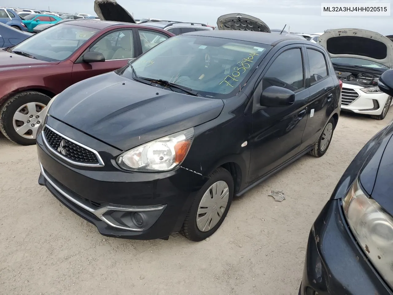 2017 Mitsubishi Mirage Es VIN: ML32A3HJ4HH020515 Lot: 77038904