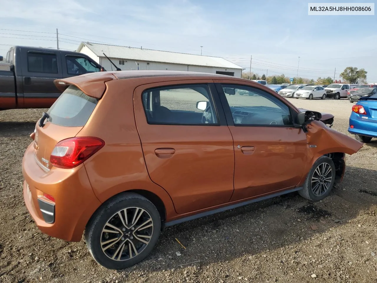 2017 Mitsubishi Mirage Gt VIN: ML32A5HJ8HH008606 Lot: 77100404